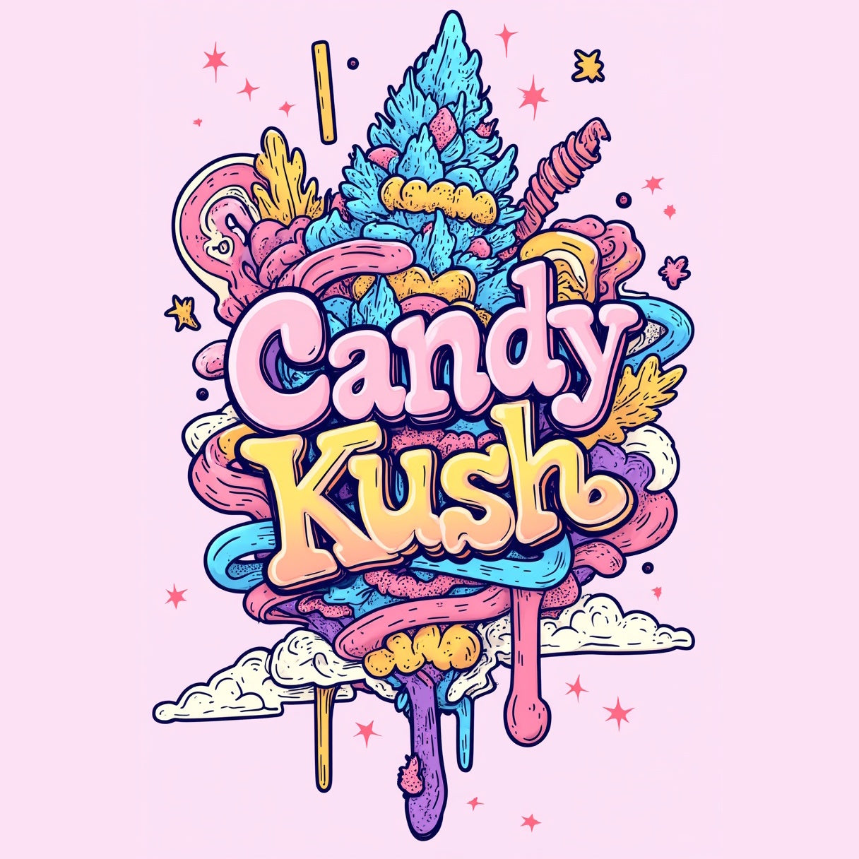 Cali Weed Candy Kush fleur CBD 2,5 g indoor sucrée