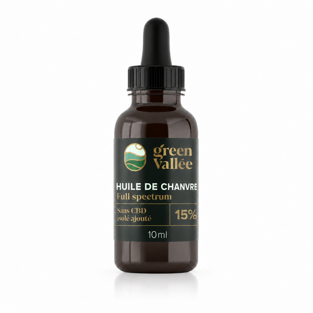 Green Vallée Huiles CBD Huile Chanvre 15% Full Spectrum 10ml