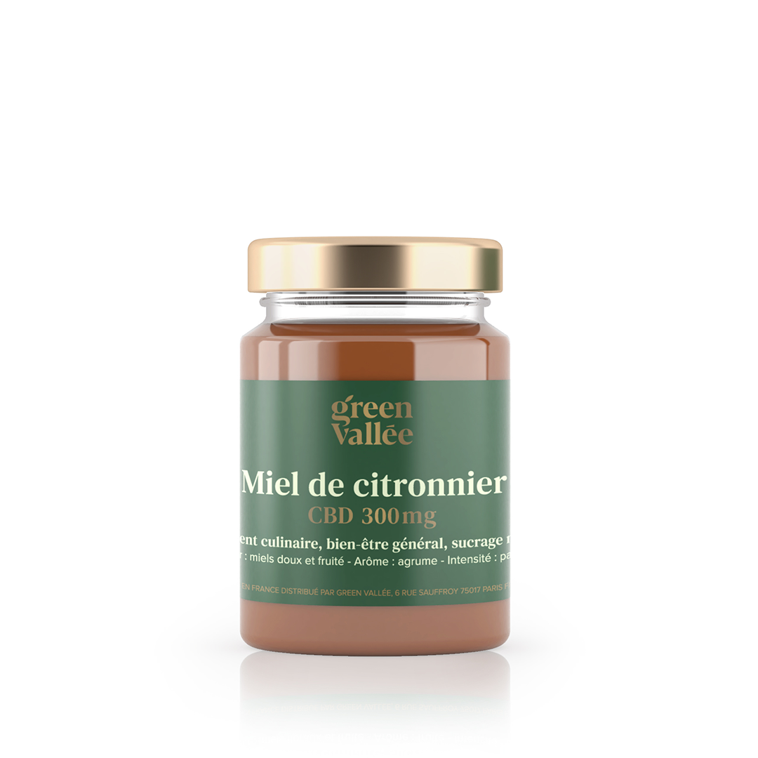 Green Vallée miel CBD citronnier 300 mg 125 g agrume