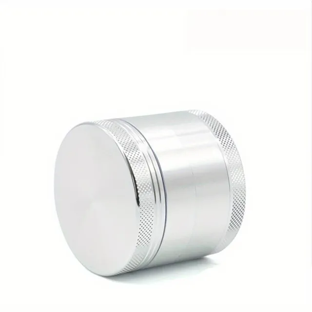 CBDLegalPT Grinder métal argenté 4 parties pollen