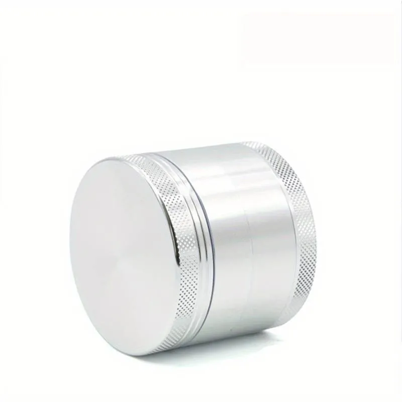 CBDLegalPT Grinder métal argenté 4 parties pollen