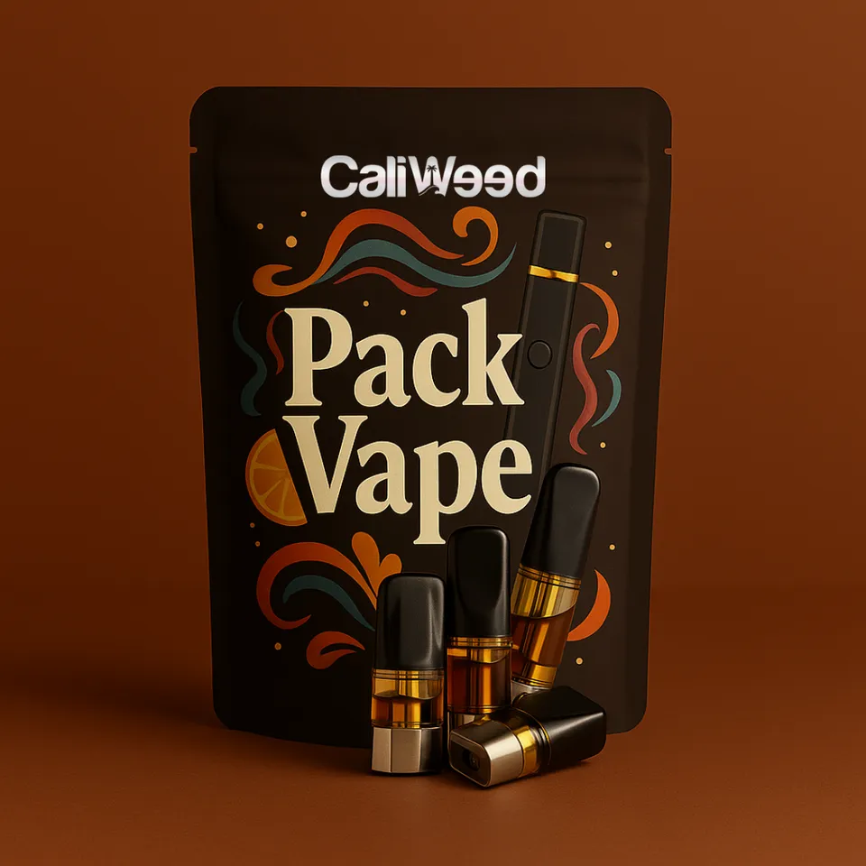 Cali Weed Pack CBD Découverte Vapes 5 cartouches pen