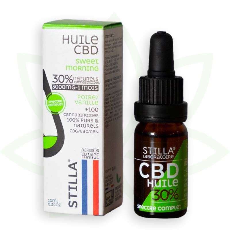 Stilla Sweet Morning Huile CBD 10% 10 ml vanille poire