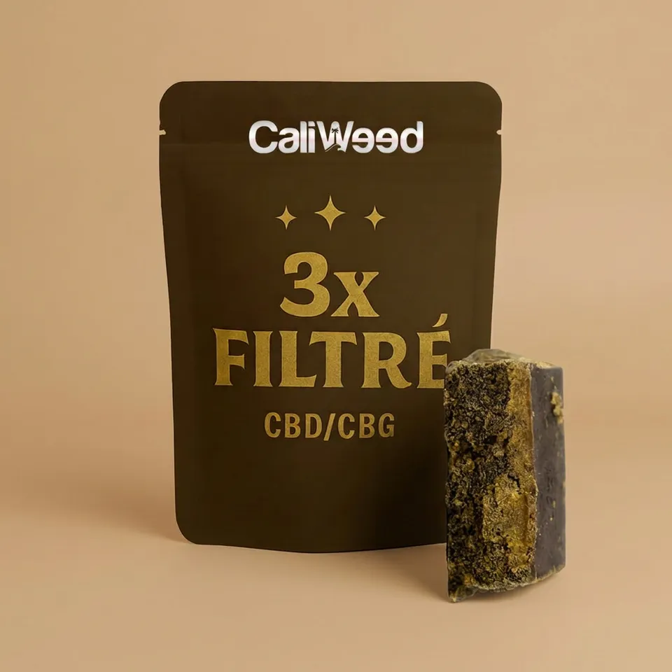 Cali Weed Résine 3x Filtré CBD 21% CBG 23% hash 5g