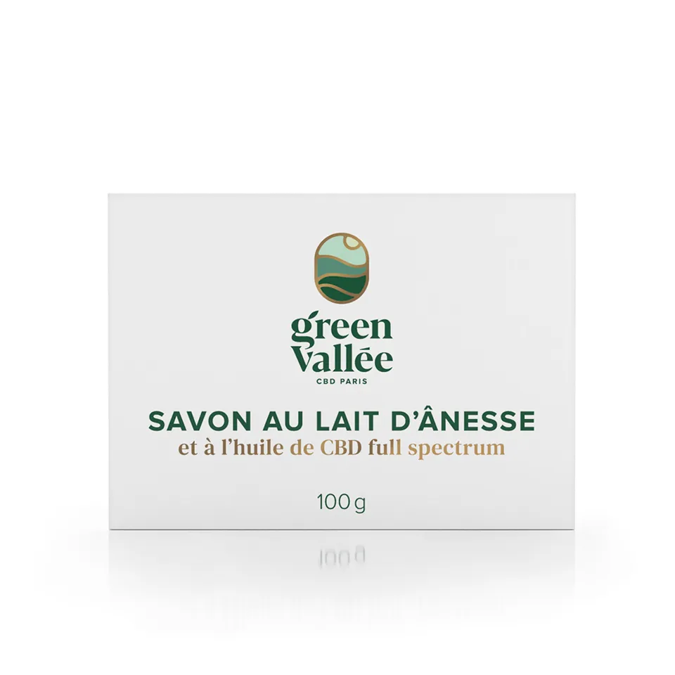 Green Vallée Savon lait ânesse CBD 2% 100 g karité