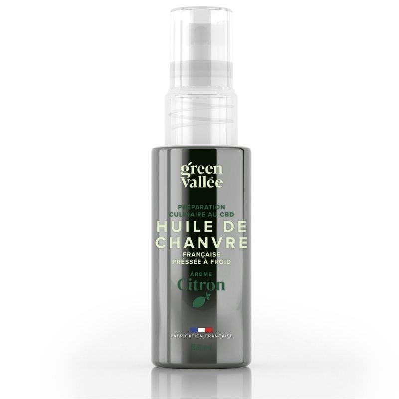 Green Vallée huile chanvre CBD citron bio spray 50 ml