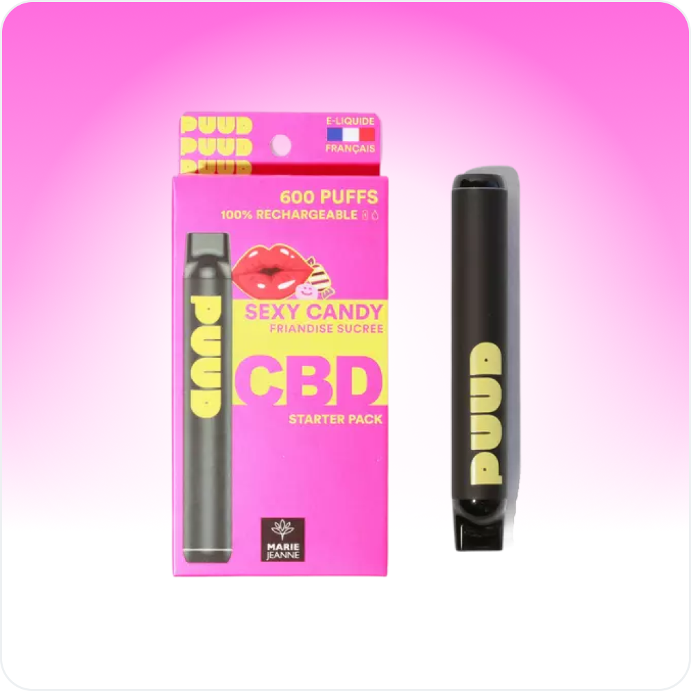 Cali Weed Candy vape CBD kit 500mg 600 bouffées