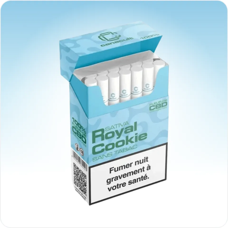 Cali Weed Royal Cookie Cigarettes CBD cookie sans tabac