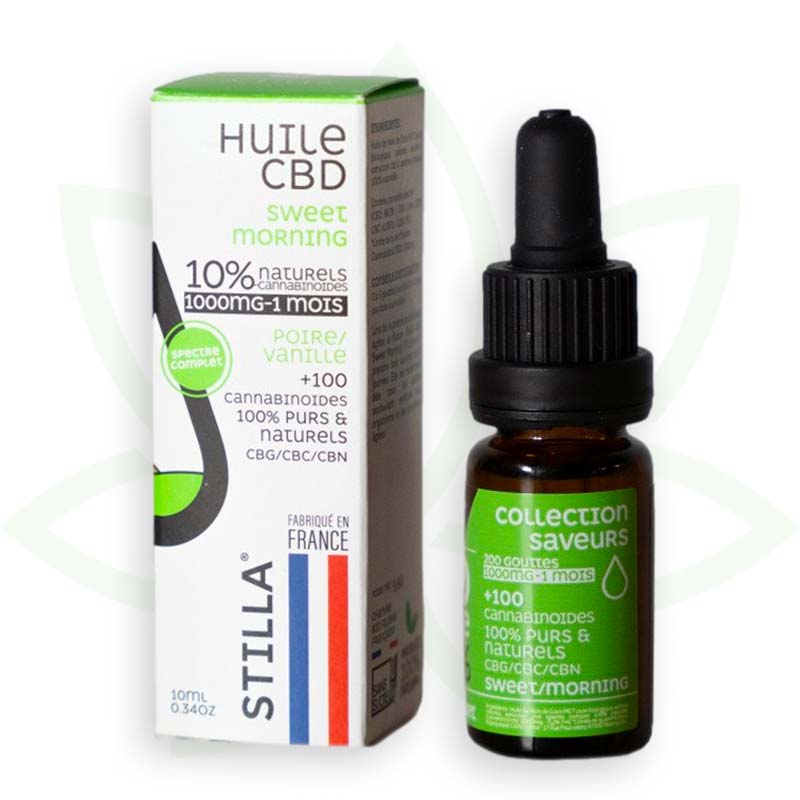 Stilla Sweet Morning Huile CBD 10% 10 ml vanille poire
