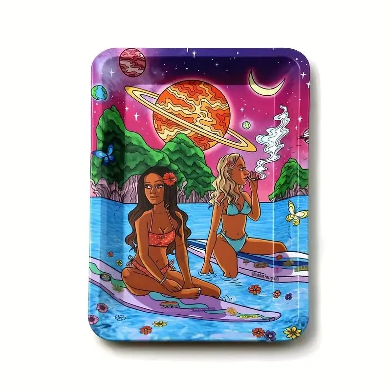 CBDLegalPT plateau à rouler Surf Girls surface lisse