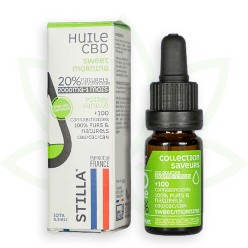 Stilla Sweet Morning Huile CBD 10% 10 ml vanille poire