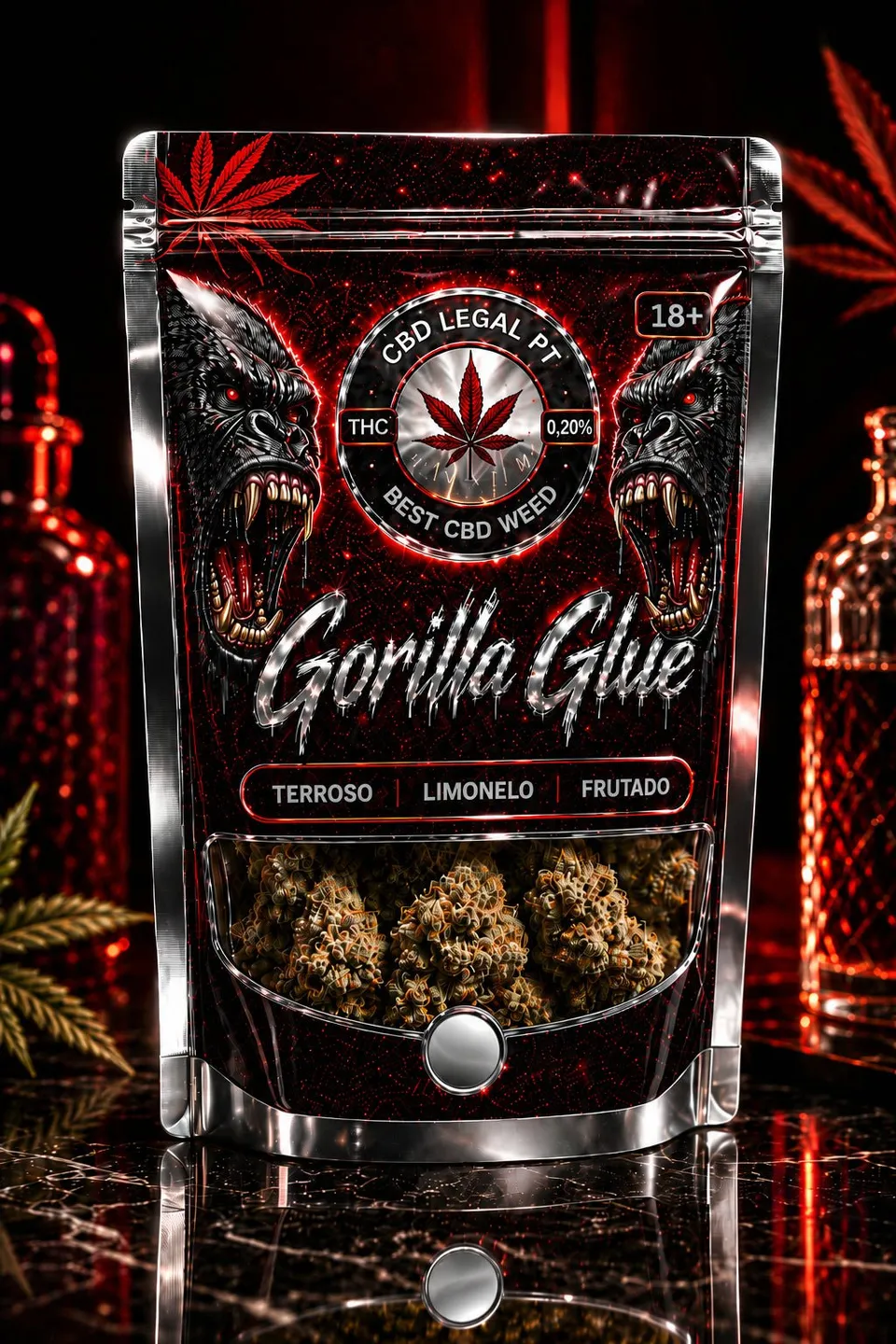 CBDLegalPT Gorilla Glue fleur CBD 1 g