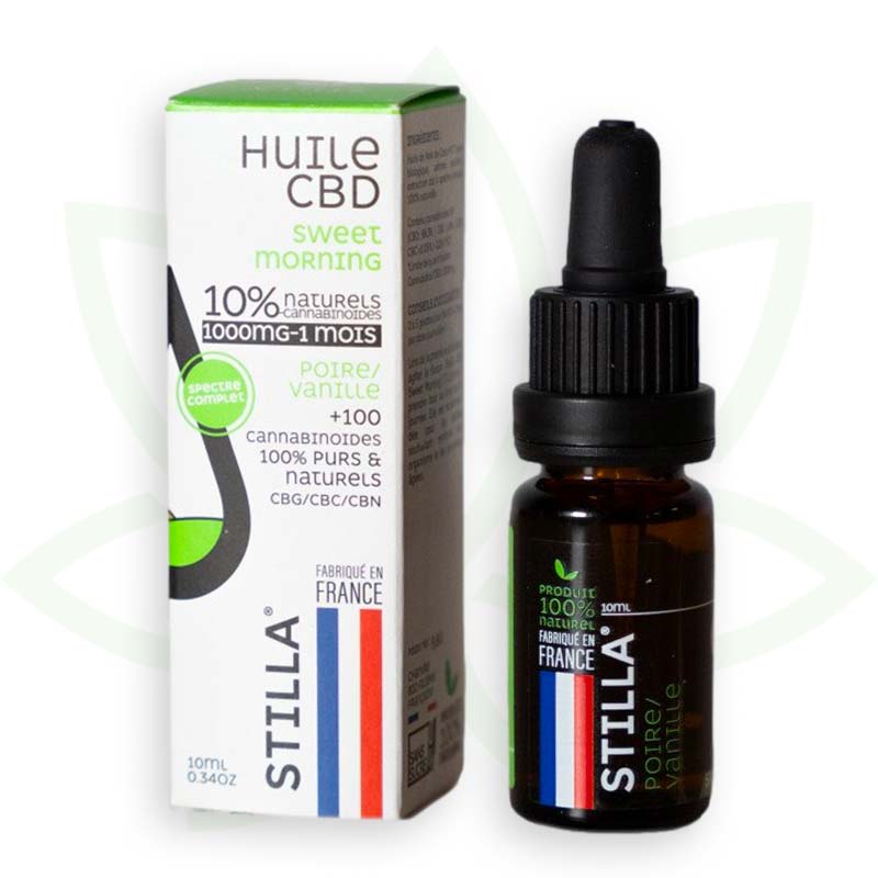 Stilla Sweet Morning Huile CBD 10% 10 ml vanille poire