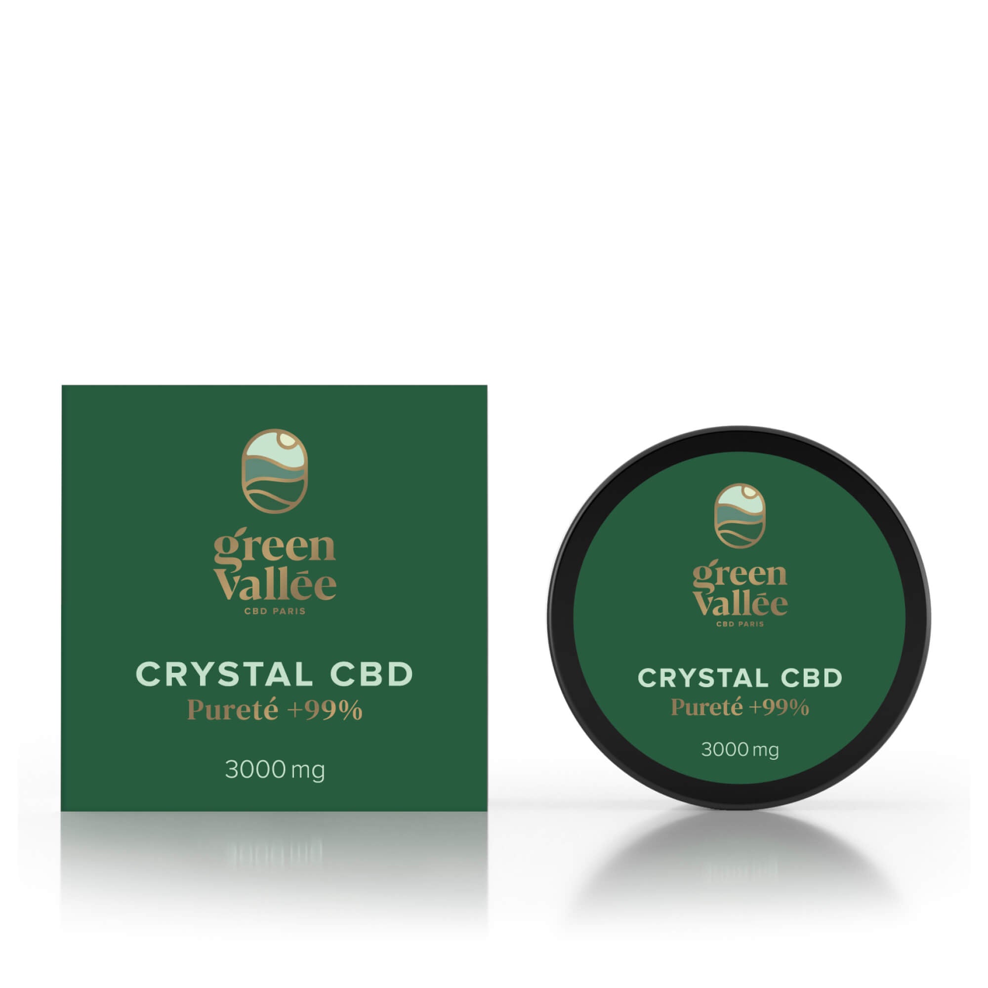 Green Vallée Cannabinoïdes Cristaux CBD 3000 mg isolat pur
