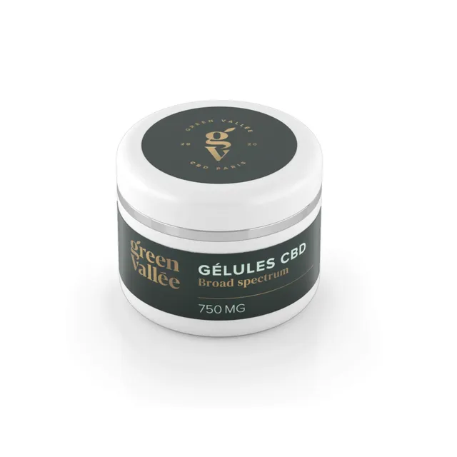 Green Vallée Gélules CBD 25 mg 30 capsules vegan