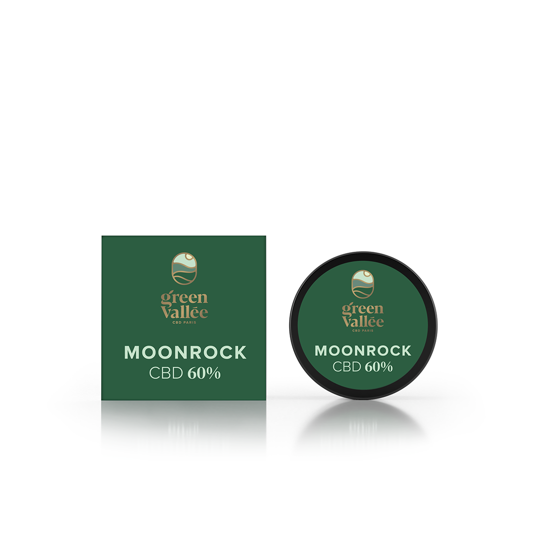 Green Vallée Moon Rocks 60% fleur CBD 1G concentrée