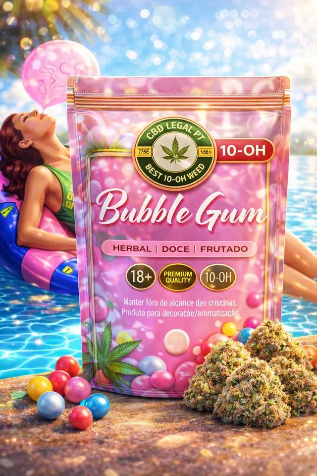 CBDLegalPT BubbleGum 10-OH fleur 3,5 g naturelle