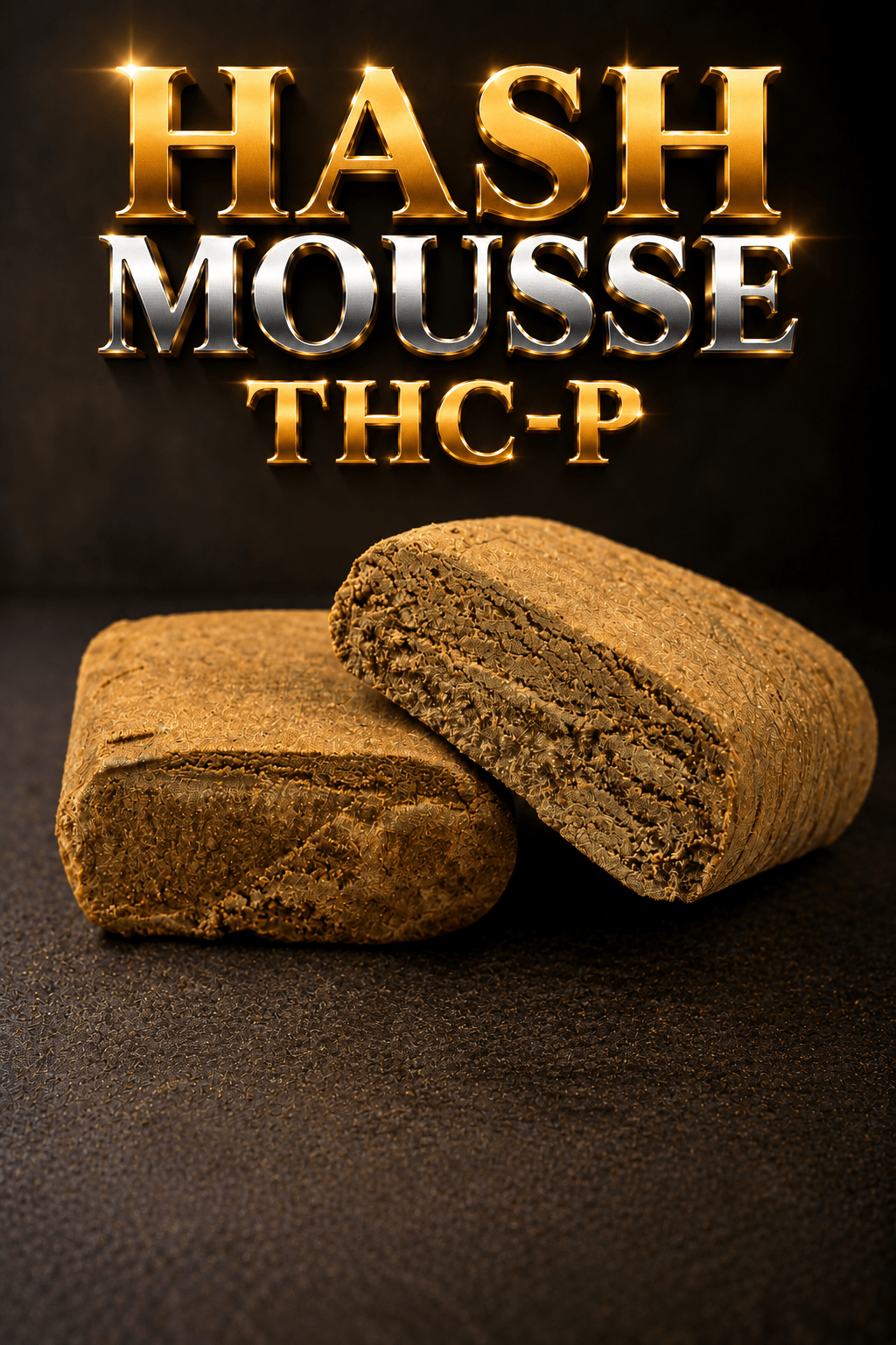 CBDLegalPT Coleção Premium Hash Mousse THC-P résine 3,5 g notes sucrées