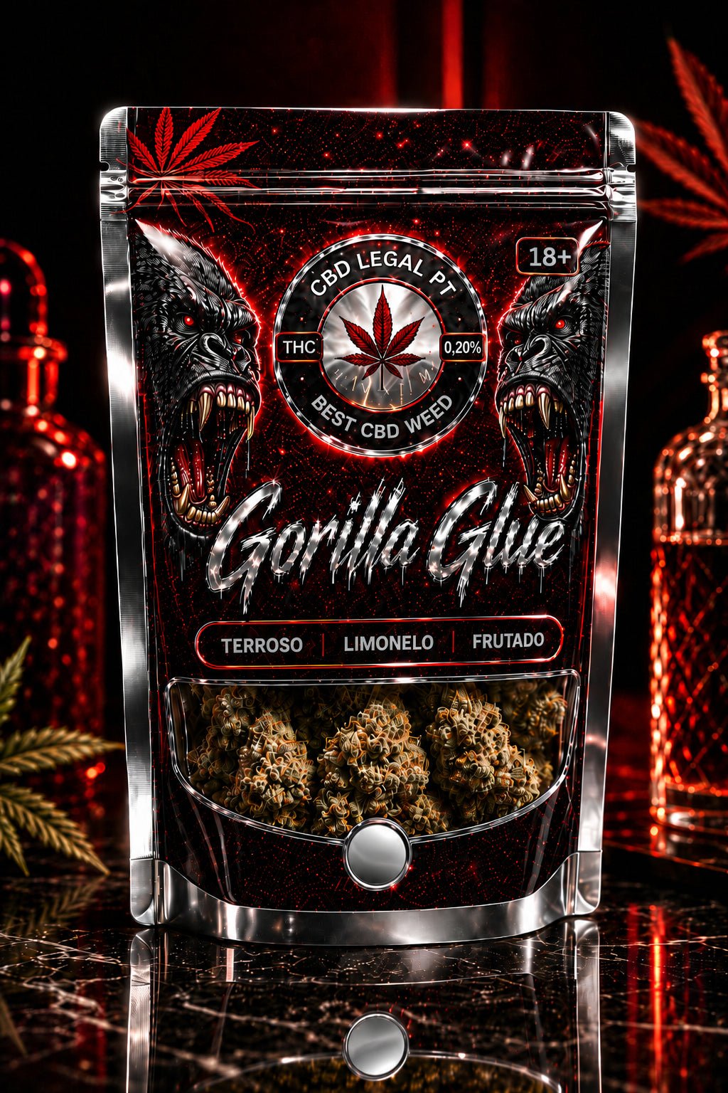 CBDLegalPT Gorilla Glue fleur CBD 1 g