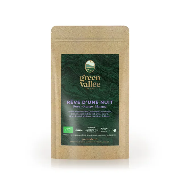 Green Vallée Rêve d'une Nuit infusion CBD 35 g bio