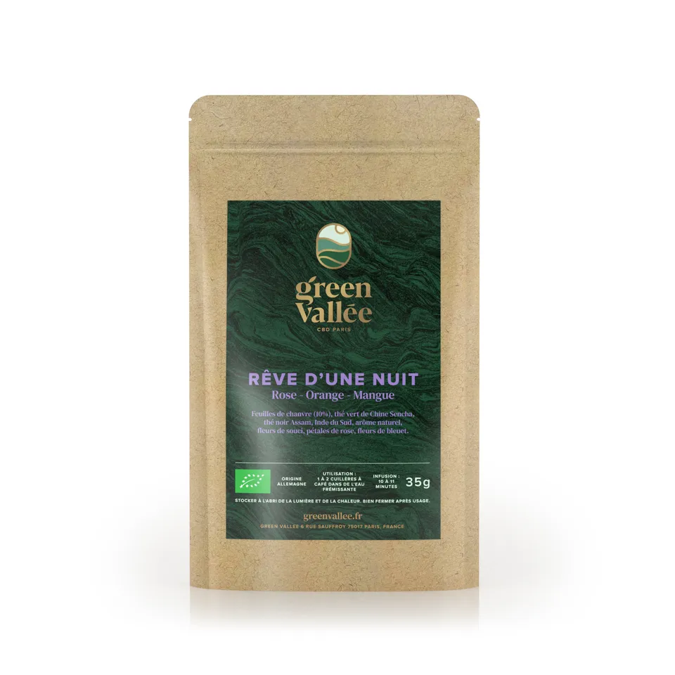 Green Vallée Rêve d'une Nuit infusion CBD 35 g bio
