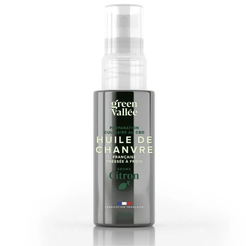 Green Vallée huile chanvre CBD citron bio spray 50 ml