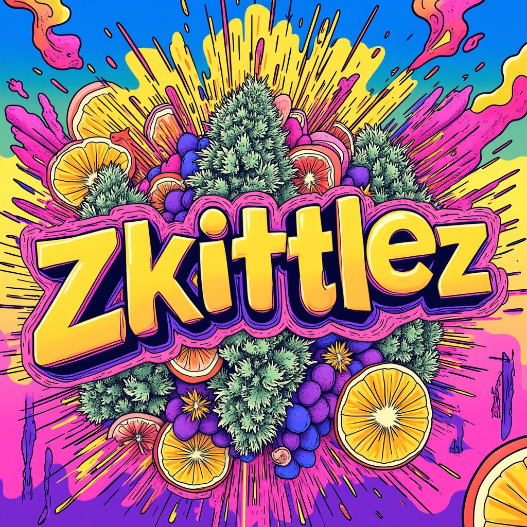 Cali Weed Zkittlez Fleur CBD 5G bonbon fruité