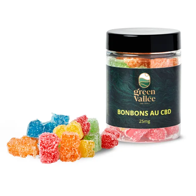 Green Vallée Bonbons CBD 25mg 35 pièces