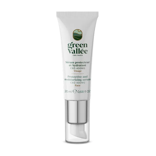 Green Vallée Sérum visage CBD 400mg hydratant