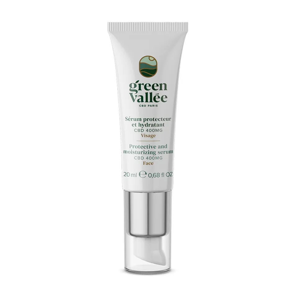 Green Vallée Sérum visage CBD 400mg hydratant