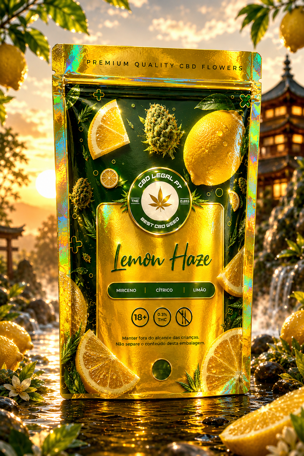 CBDLegalPT Flores CBD Lemon Haze Fleur CBD 1g Citron