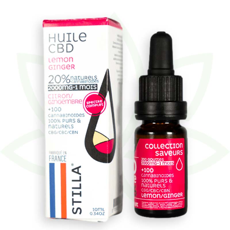 Stilla Lemon Ginger huile CBD 10% 10 ml full spectrum