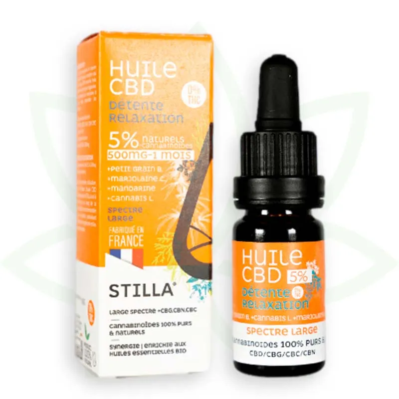 Stilla Huiles de CBD Détente Relaxation huile 10 ml 5%
