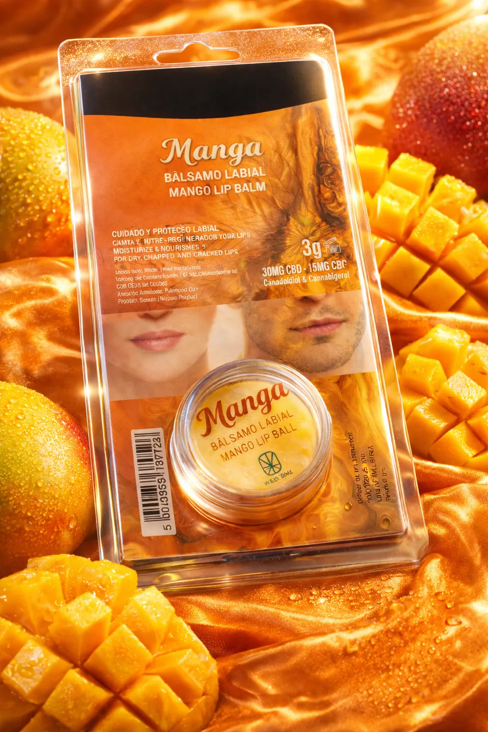 CBDLegalPT Mango baume lèvres CBD 30 mg
