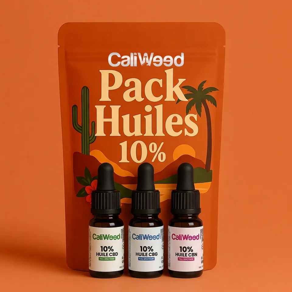 Cali Weed Pack CBD Découverte 3 Huiles 10% 30ml