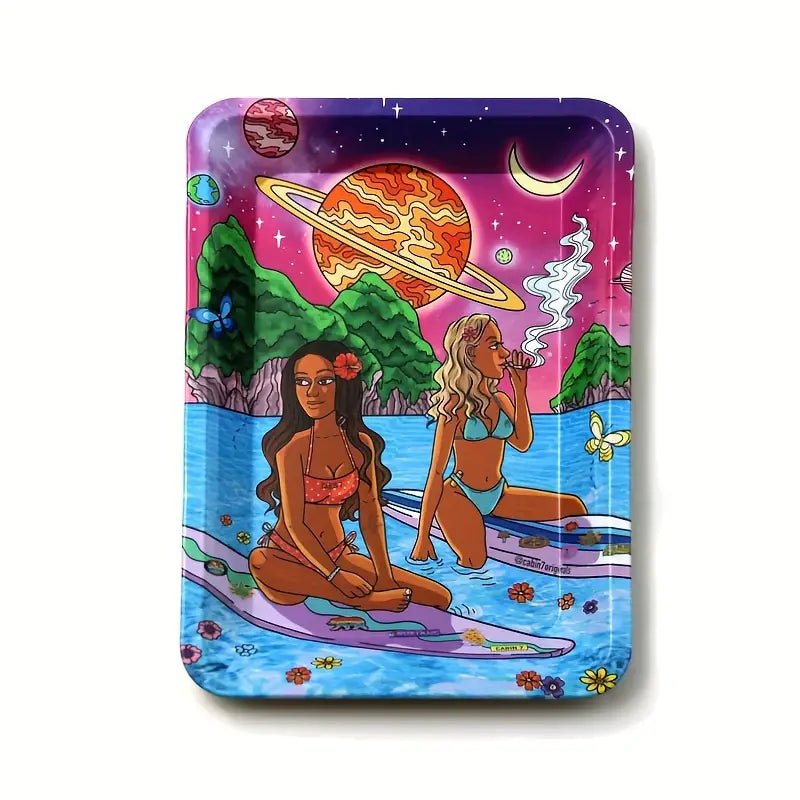 CBDLegalPT plateau à rouler Surf Girls surface lisse