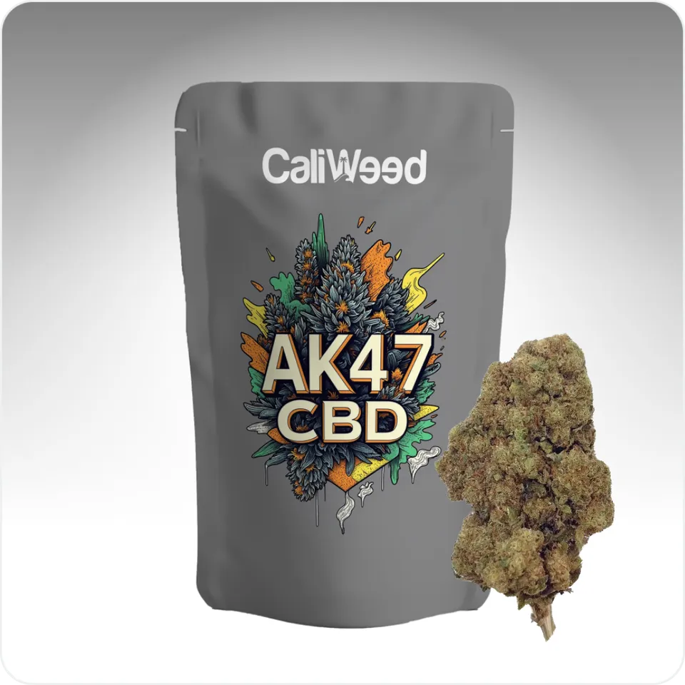 Cali Weed AK-47 CBD fleur greenhouse 5G 18% épicée