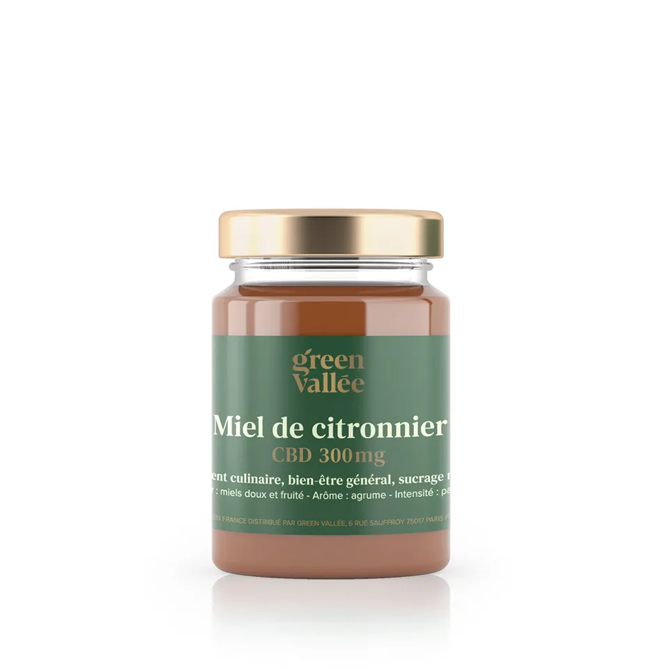Green Vallée miel CBD citronnier 300 mg 125 g agrume