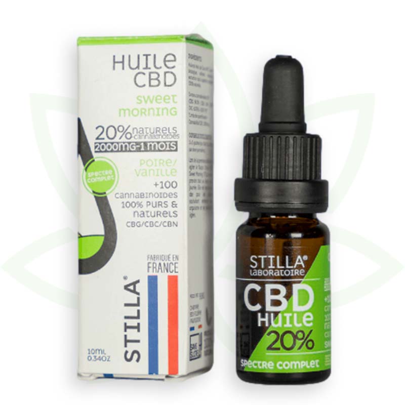 Stilla Sweet Morning Huile CBD 10% 10 ml vanille poire