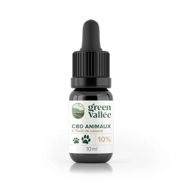 Green Vallée Fish Oil 10% huile CBD animaux poisson