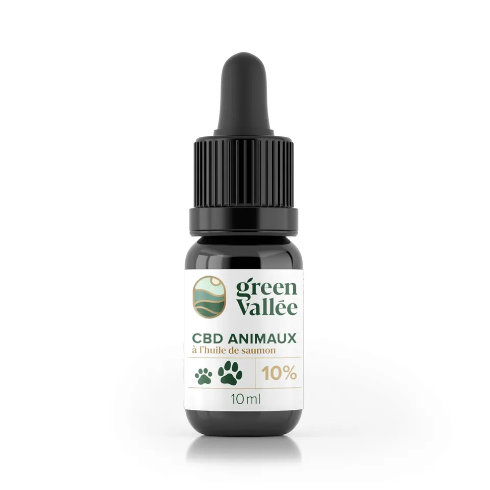 Green Vallée Fish Oil 10% huile CBD animaux poisson
