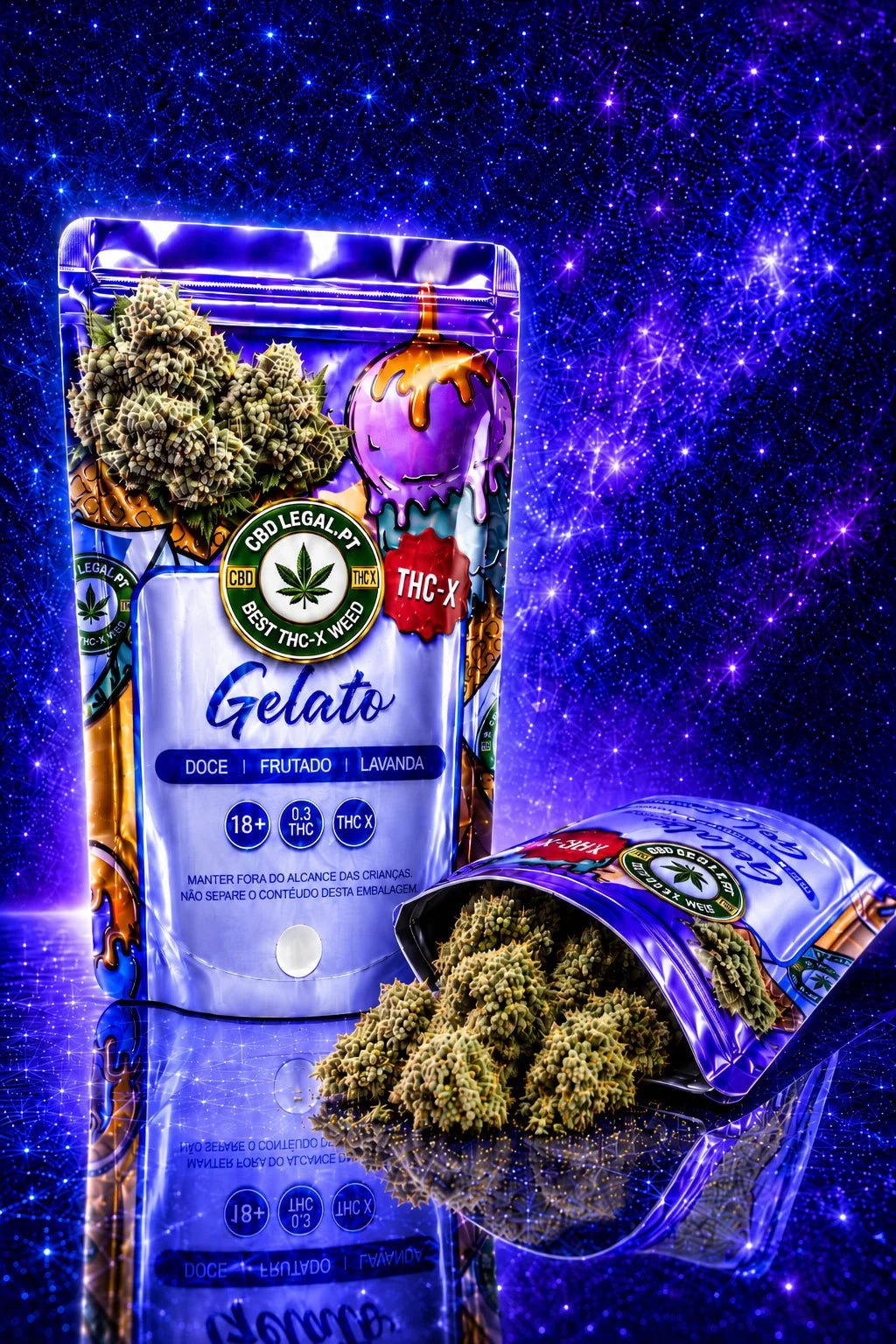CBDLegalPT Gelato THC-X Fleur 3,5g terreuse