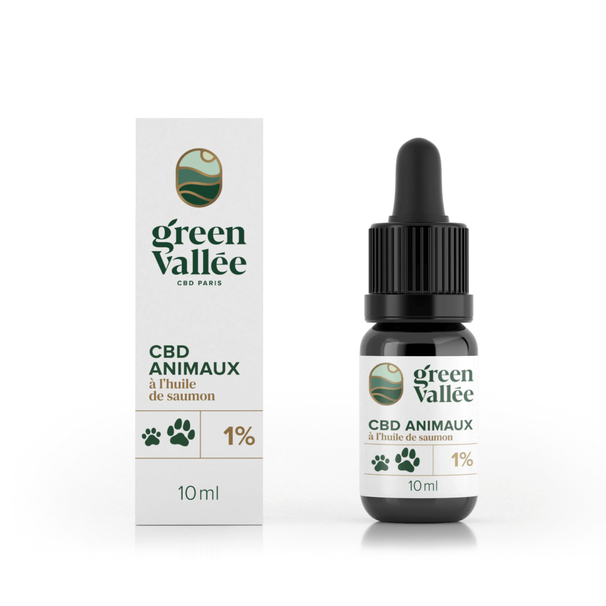 Green Vallée Animaux CBD Huile Fish Oil Saumon 1%