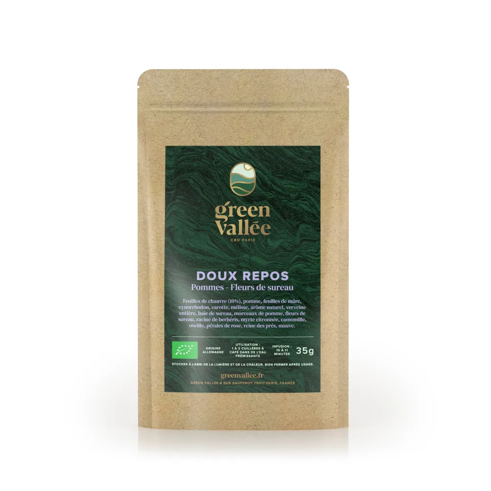 Green Vallée Doux Repos infusion CBD bio 35 g