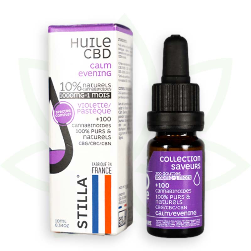 Cali Weed Stilla Calm Evening huile CBD 10% 10ml