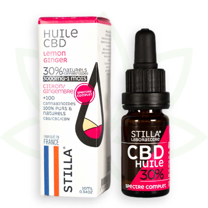 Stilla Lemon Ginger huile CBD 10% 10 ml full spectrum