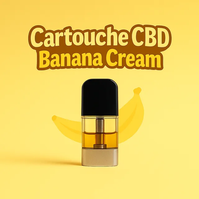 Cali Weed Cartouches CBD Banana Cream 1 ml banane