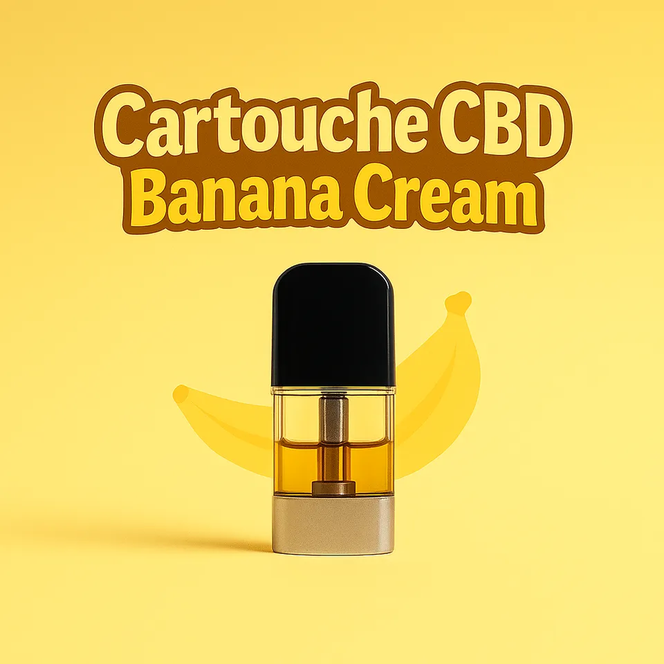 Cali Weed Cartouches CBD Banana Cream 1 ml banane