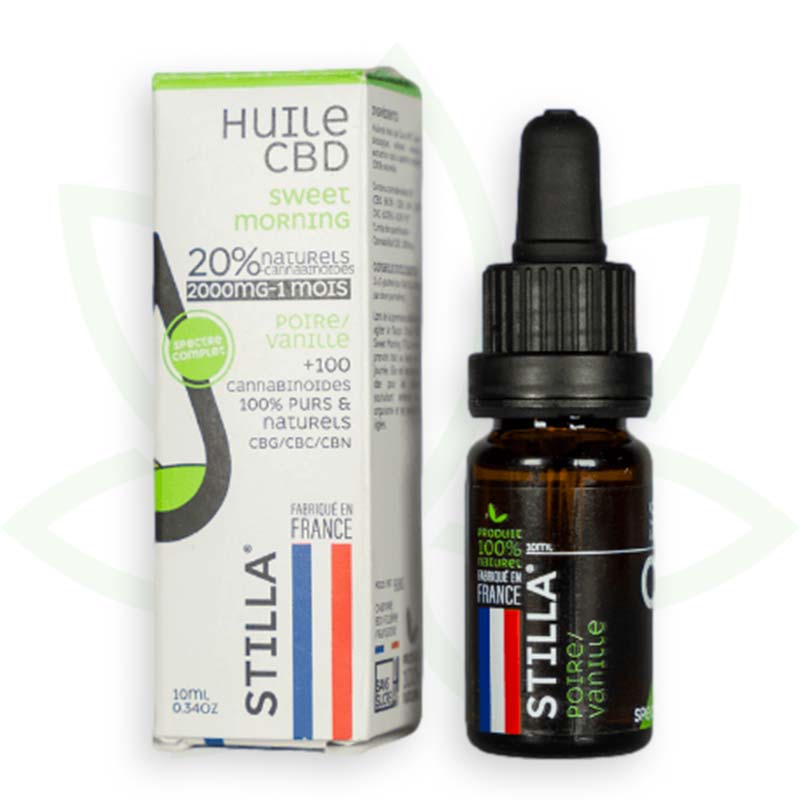 Stilla Sweet Morning Huile CBD 10% 10 ml vanille poire