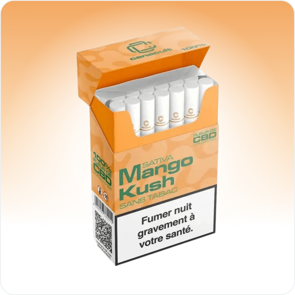 Cali Weed Mango Kush Cigarettes CBD mangue sans tabac